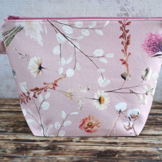 Projektipussi: Kuivatut kukat roosa, koko L